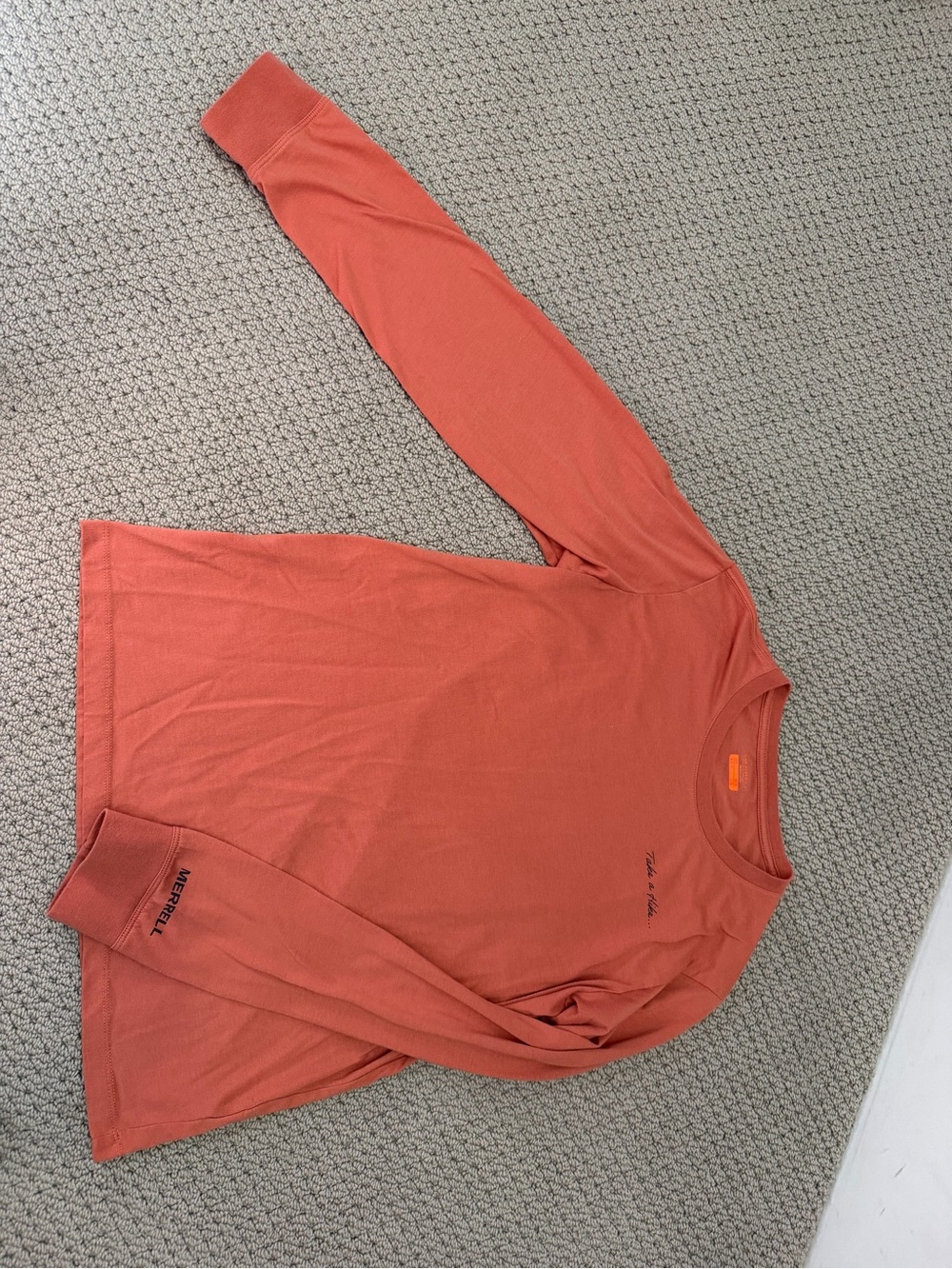 Merrell Women's Long Sleeve Crew Neck Top - Terracotta Orange